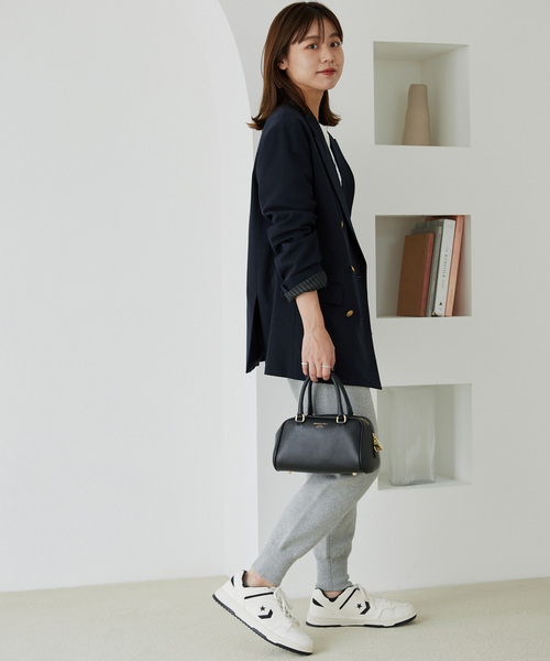 「JOURNAL STANDARD relume」 テーラードジャケット 36 ネイビー レディースの画像