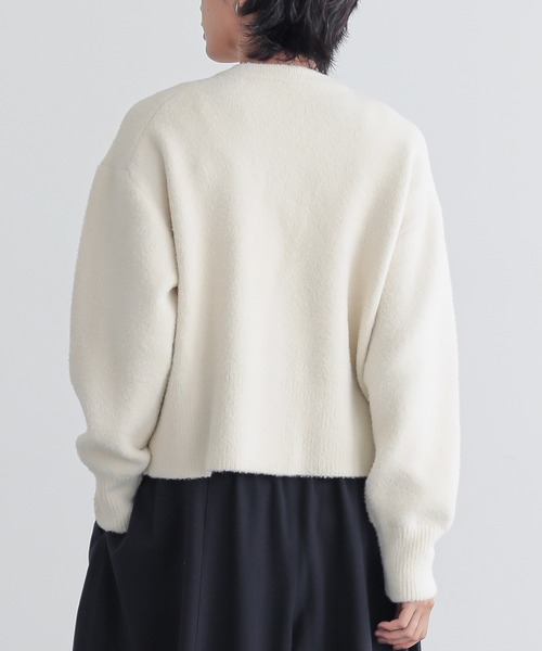 「for/c」 ニットカーディガン M オフホワイト レディース_画像9