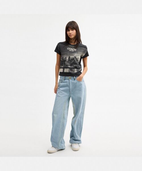 COACH（コーチ） tシャツ ポストカード 90'S フィット Tシャツ