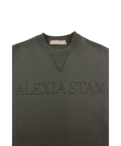 「ALEXIA STAM」 スウェットカットソー FREE ネイビー レディース_画像6