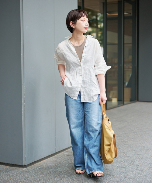 タンクトップ ノースリーブ カップ付きT/Cアメスリタンク レディースの画像