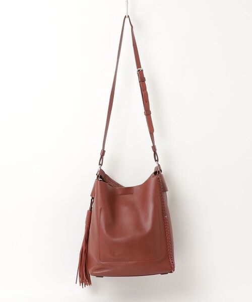 「ALLSAINTS」 2WAYバッグ ONE SIZE ブラウン レディース_画像2