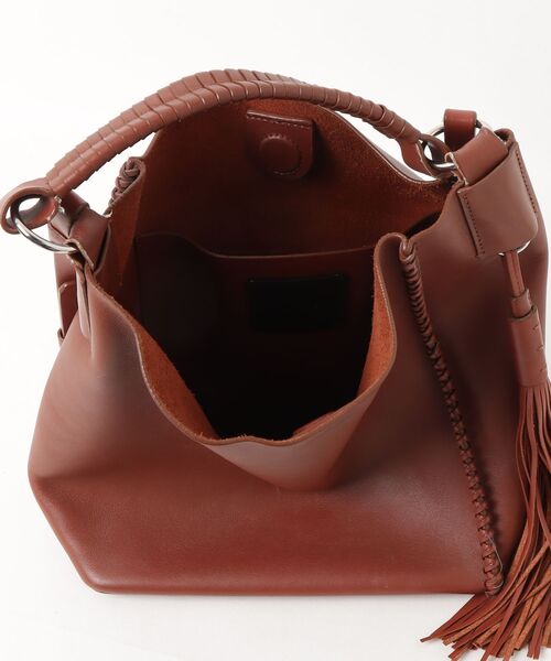 「ALLSAINTS」 2WAYバッグ ONE SIZE ブラウン レディース_画像4