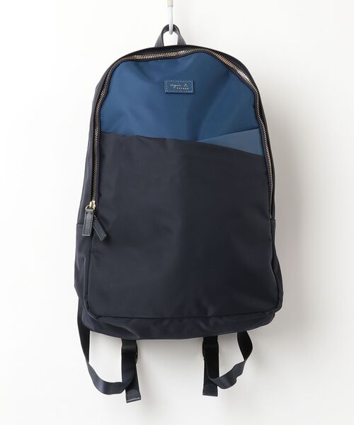 agnes b.Voyage ネイビーリュック agnes b． VOYAGE 「agnes VOYAGE」 ワンポイントリュック - ネイビー