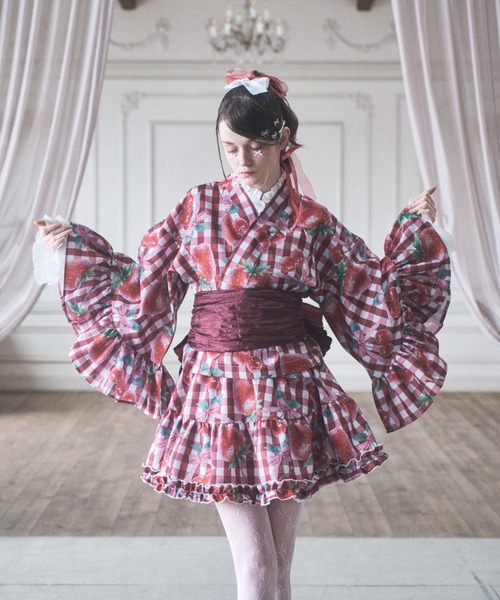 Lovilyn セパレート浴衣 (ミニスカート付き) Lovilyn スカート 「再販」浴衣ミニスカート : ZOZOTOWN Yahoo!店