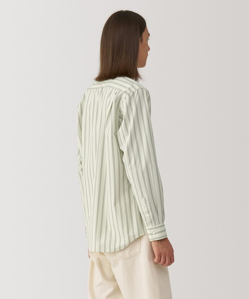 「MUJI Labo」 長袖シャツ L ブルー メンズ_画像9