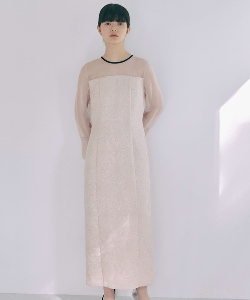「kaene」 長袖ワンピース 36 ブラック レディース_画像3
