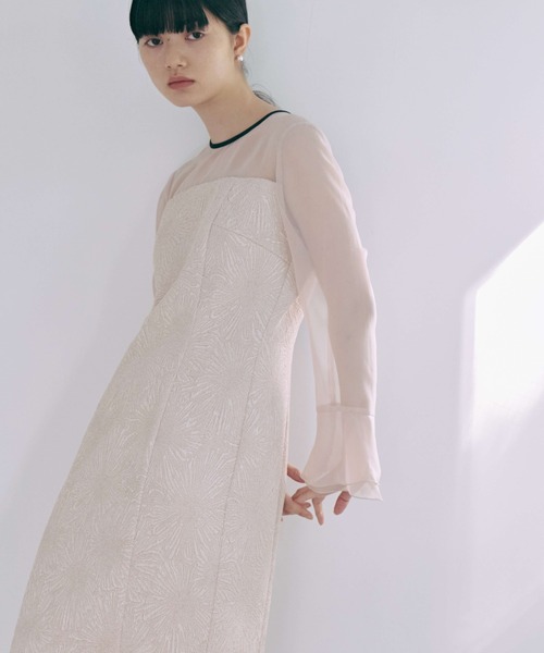 「kaene」 長袖ワンピース 36 ブラック レディース_画像5