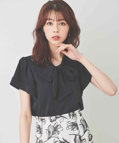 「31 Sons de mode」 半袖ブラウス 36 オフホワイト レディース_画像9