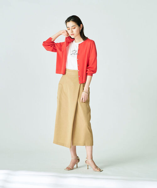 「NOLLEY'S」 ニットカーディガン 36 ブルー レディース_画像3