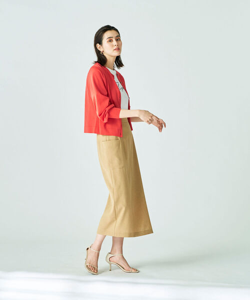 「NOLLEY'S」 ニットカーディガン 36 ブルー レディース_画像4