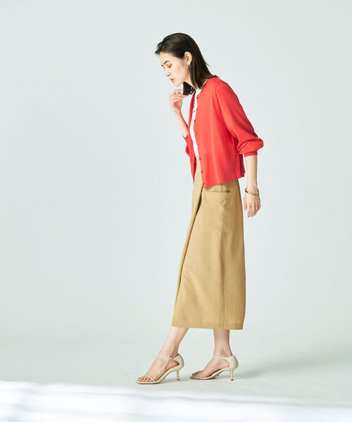 「NOLLEY'S」 ニットカーディガン 36 ブルー レディース_画像6