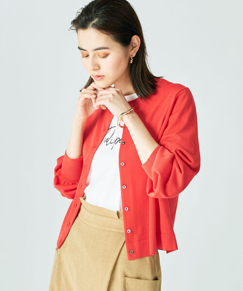 「NOLLEY'S」 ニットカーディガン 36 ブルー レディース_画像7