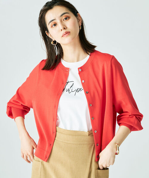 「NOLLEY'S」 ニットカーディガン 36 ブルー レディース_画像9