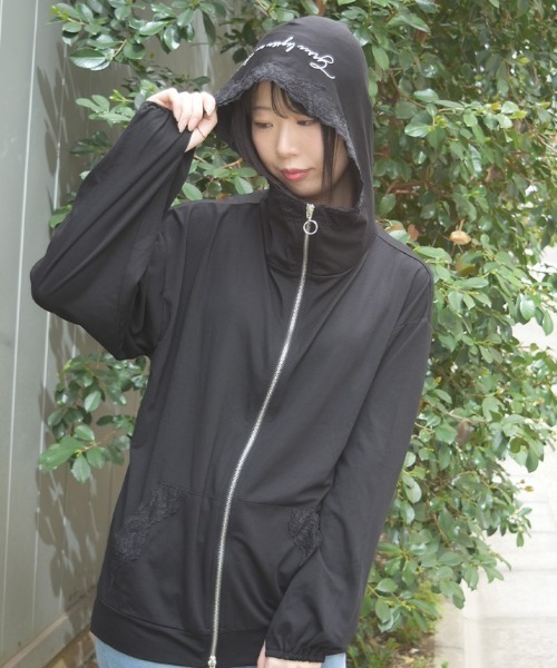 axes femme（アクシーズ ファム） パーカー uvカット UVカットロング