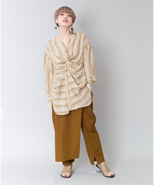 「OSMOSIS」 長袖ブラウス ONE SIZE ブラック レディース_画像7