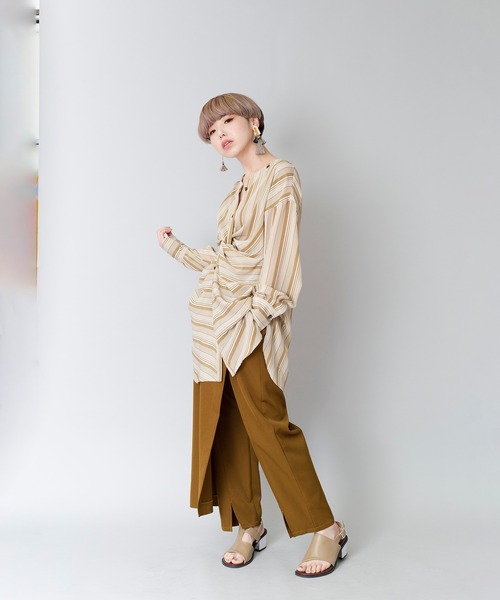 「OSMOSIS」 長袖ブラウス ONE SIZE ブラック レディース_画像8