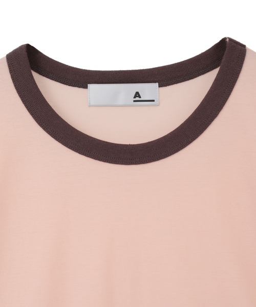 tシャツ 「A_ /エース」シアーリンガーTシャツ レディースの画像
