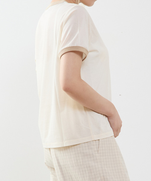 tシャツ 「A_ /エース」シアーリンガーTシャツ レディースの画像