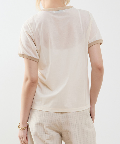 tシャツ 「A_ /エース」シアーリンガーTシャツ レディースの画像