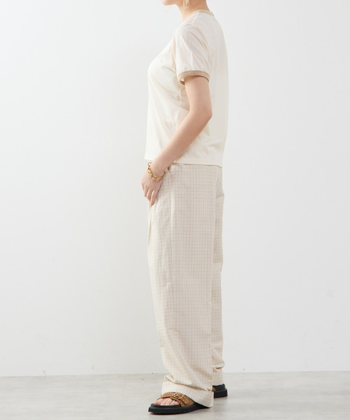 tシャツ 「A_ /エース」シアーリンガーTシャツ レディースの画像