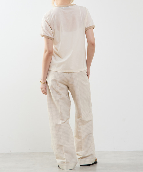 tシャツ 「A_ /エース」シアーリンガーTシャツ レディースの画像