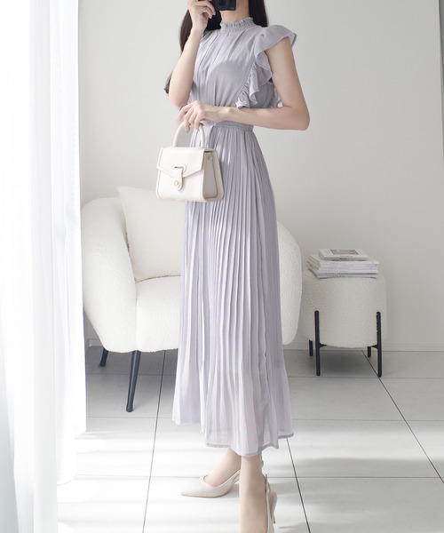 「mily bilet」 ノースリーブワンピース MEDIUM ブルー レディース_画像8