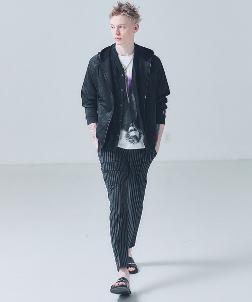 「5351 POUR LES HOMMES」 ジップアップパーカー 50 ブラック メンズ_画像2