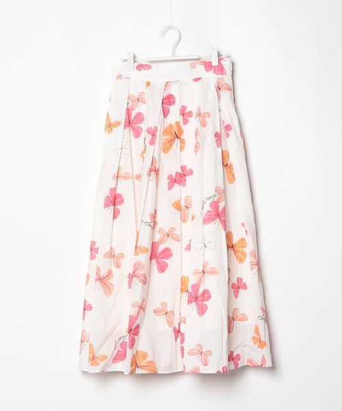 SEVEN TEN 花柄スカート M ホワイト レディース : ZOZOTOWN Yahoo!店