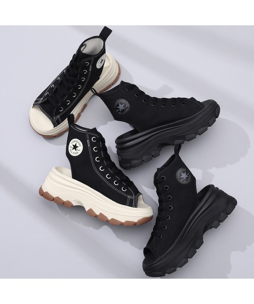 「CONVERSE ALL STAR」 フラットサンダル 4 ブラック レディース_画像9