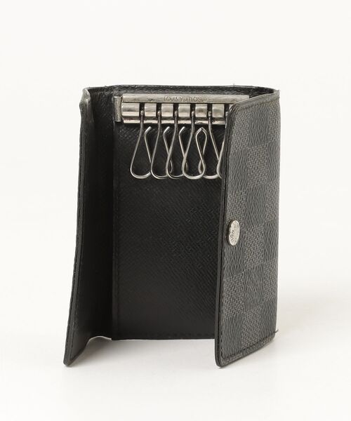 【美品】✨ルイヴィトン ダミエ グラフィット キーケース メンズ レディース LOUIS VUITTON（ルイ・ヴィトン） ダミエ グラフィット キーケース