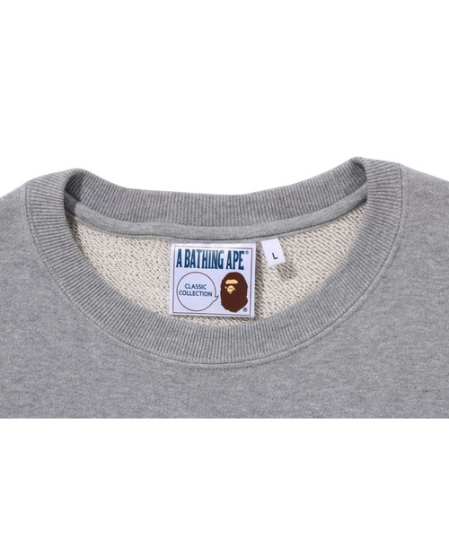 「A BATHING APE」 スウェットカットソー X-LARGE グレー メンズ_画像9