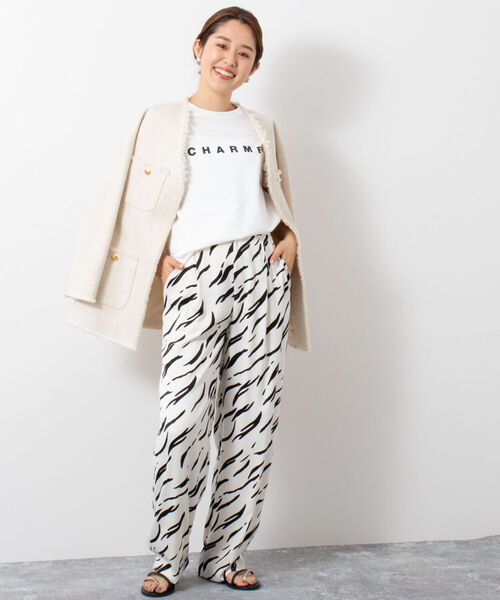 「NOLLEY'S Sophi」 半袖Tシャツ 38 ベージュ レディース_画像8