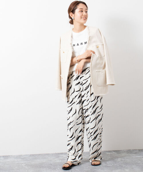 「NOLLEY'S Sophi」 半袖Tシャツ 38 ベージュ レディース_画像9