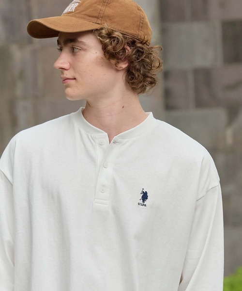 U.S. POLO ASSN.（ユーエスポロアッスン） ヘンリーネック tシャツ
