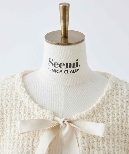 「Seemi. byNICECLAUP」 ニットカーディガン FREE ラベンダー レディース_画像7