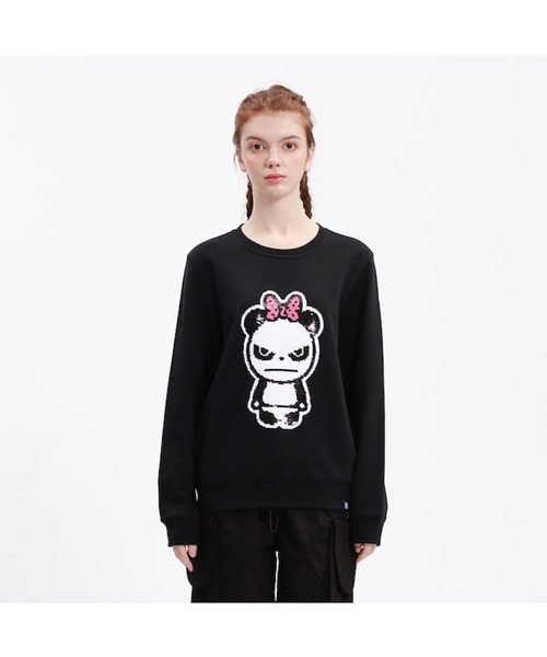 ★ HIPANDA ハイパンダ レディース フーディー スウェット HIPANDA ハイパンダ レディース ラインストーンHIPANDAロゴ