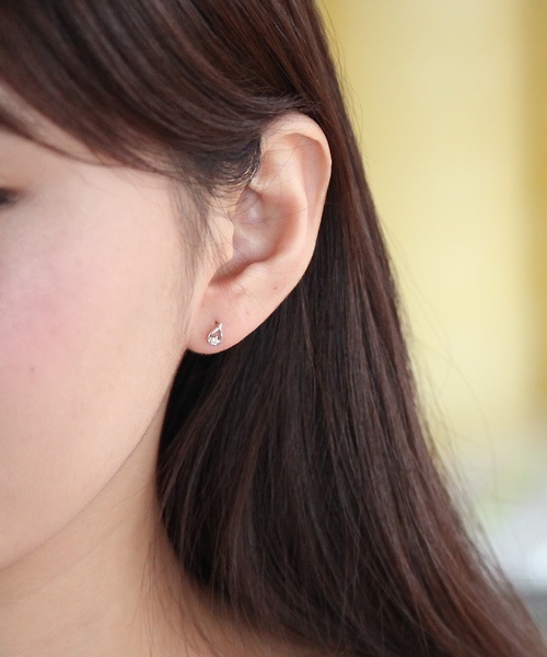 4℃ ピアス K10ホワイトゴールド レディース : ZOZOTOWN Yahoo!店