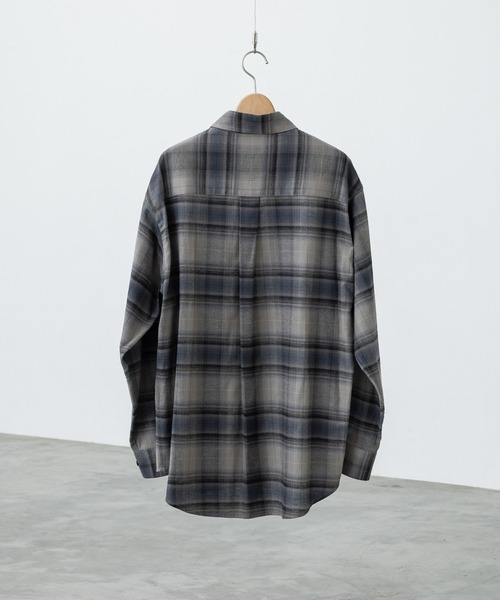 WYM LIDNM シャツ SUPER SOFT KAPOK CHECK SHIRT メンズ : ZOZOTOWN