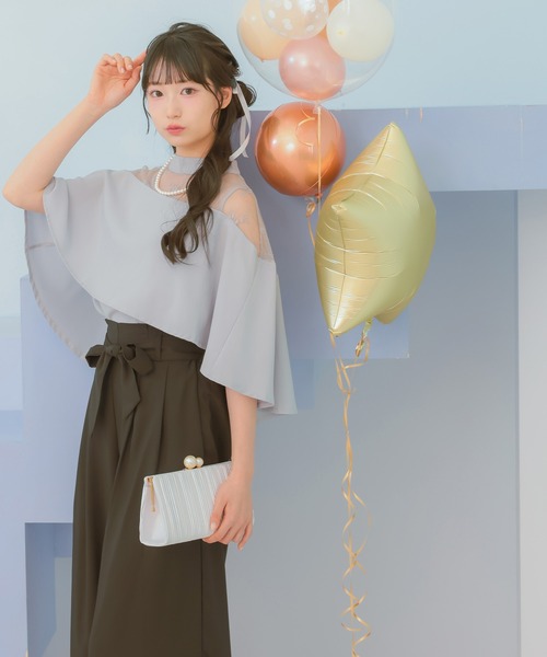 パーティードレス パンツドレス 入学式の画像