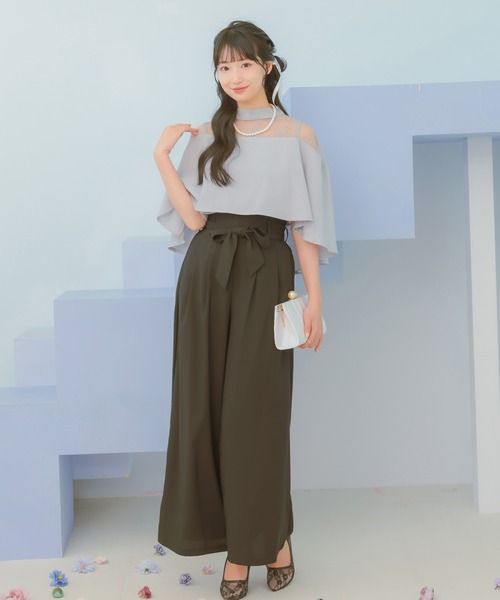 パーティードレス パンツドレス 入学式の画像