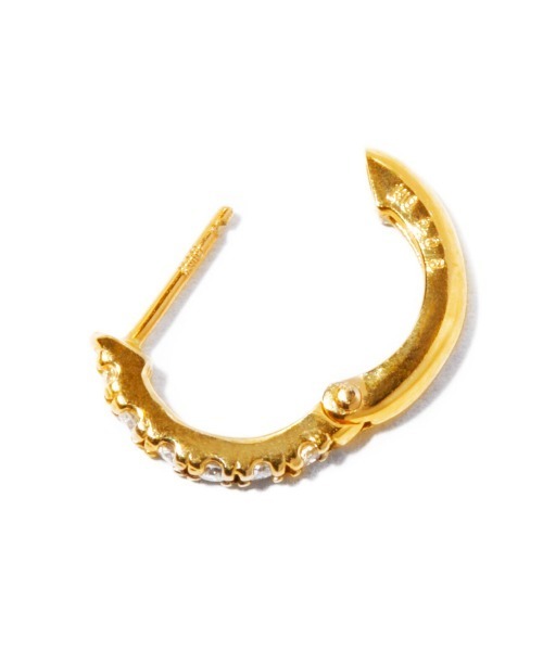 ピアス 「les bon bon」two face diamond pierce YG BOB201Y レディースの画像