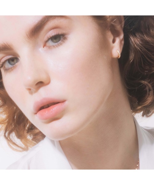 ピアス 「les bon bon」two face diamond pierce YG BOB201Y レディースの画像