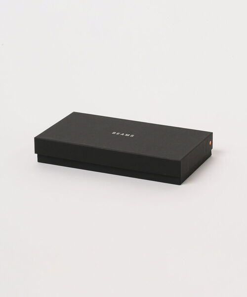 BEAMS 財布 / エンボス レザー ロングウォレット メンズ