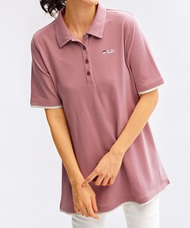 PICONE コーラルピンク ポロ襟チュニック M misty PICONE コーラル