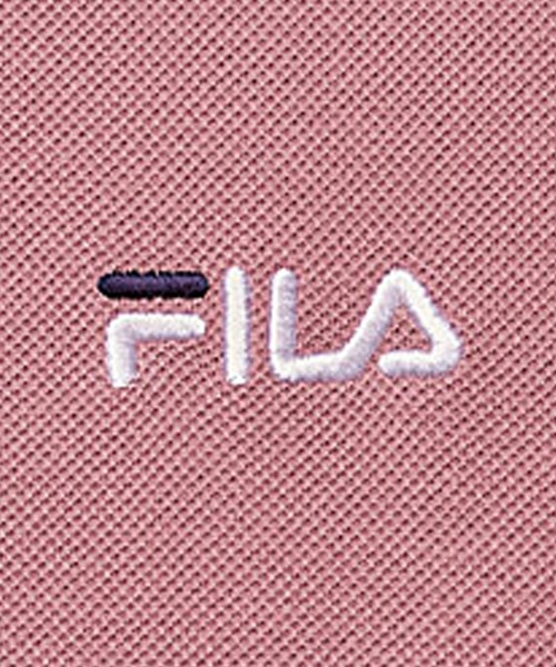 FILA/フィラ　ベロア素材ロゴ使いチュニック キャメル　大きいサイズ　5L FILA/フィラ ベロア素材ロゴ使いチュニック キャメル 大きい