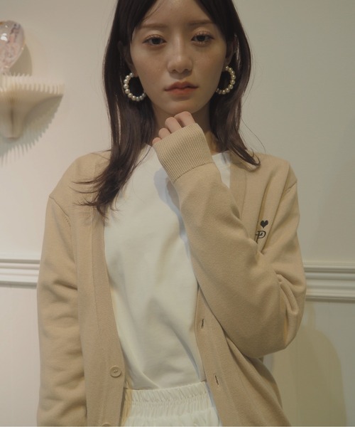 カーディガン LA POMME petit Icon Cardigan Ivory レディース LA POMME petit カーディガン Icon Cardigan Ivory レディース