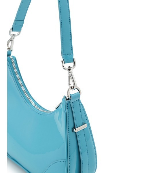 MARY QUANT リリーブラウン ハーフムーン バッグ ターコイズブルー LILY BROWN ショルダーバッグ バッグ 「LILY BROWN×MARY QUANT