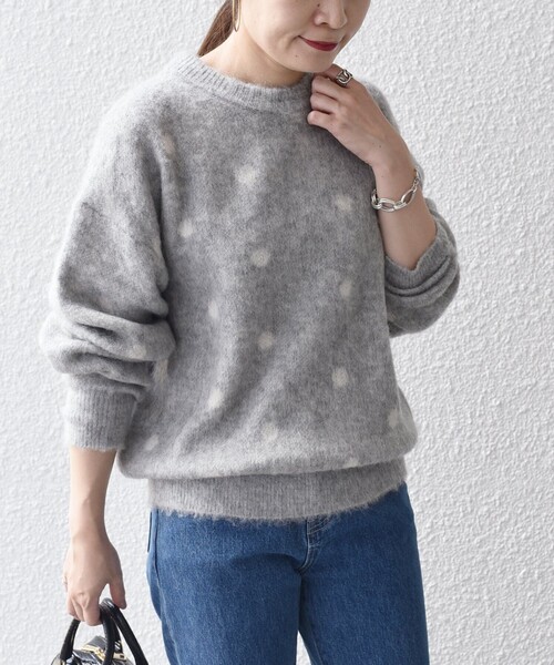 SHIPS」 長袖ニット ONE SIZE グレー レディース : 80127070 