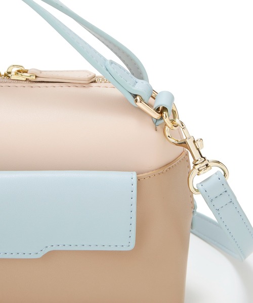 TOPKAPI COULEUR ハンドバッグ バイカラー ショルダー付き ミニ ハンド